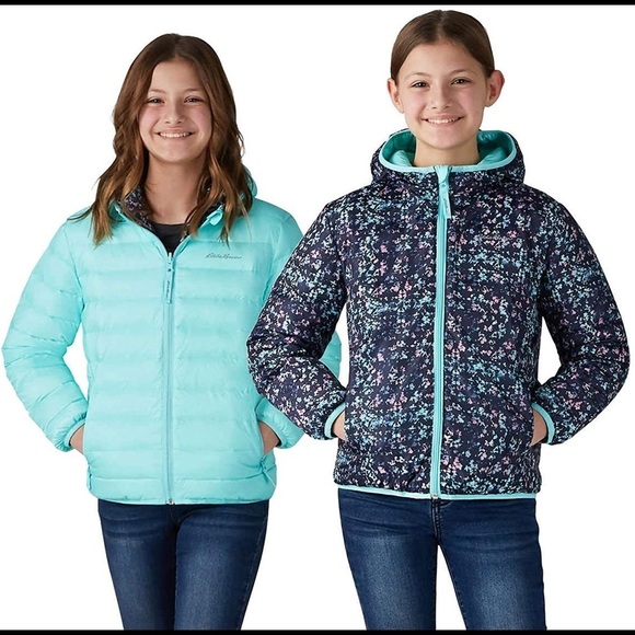 Eddie Bauer Jackets & Blazers - EDDIE BAUER reversible puffer jacket in girls US size large